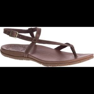 Dark Brown Leather Chaco Sandals